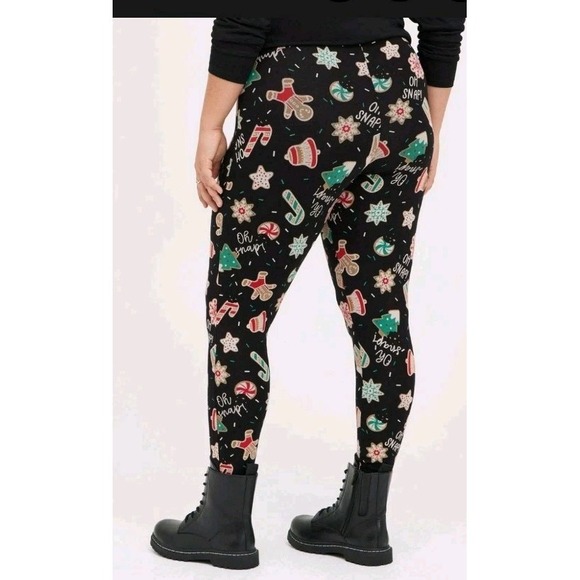 Torrid Size 2(18/20) Full Length Signature Waist Premium Christmas Legging - Picture 5 of 8
